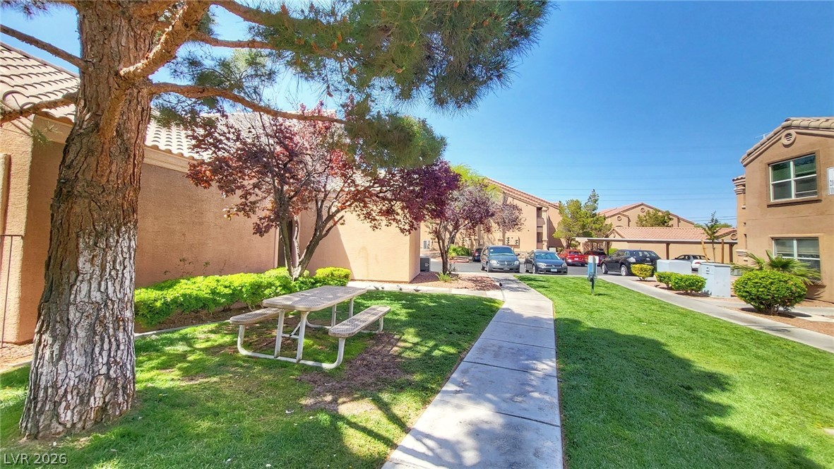 8101 West Flamingo Road, Unit 1160 Las Vegas, NV 89147 - Photo 17 of 18 This community area provides a peaceful setting with mature trees and a picnic area for residents to enjoy.