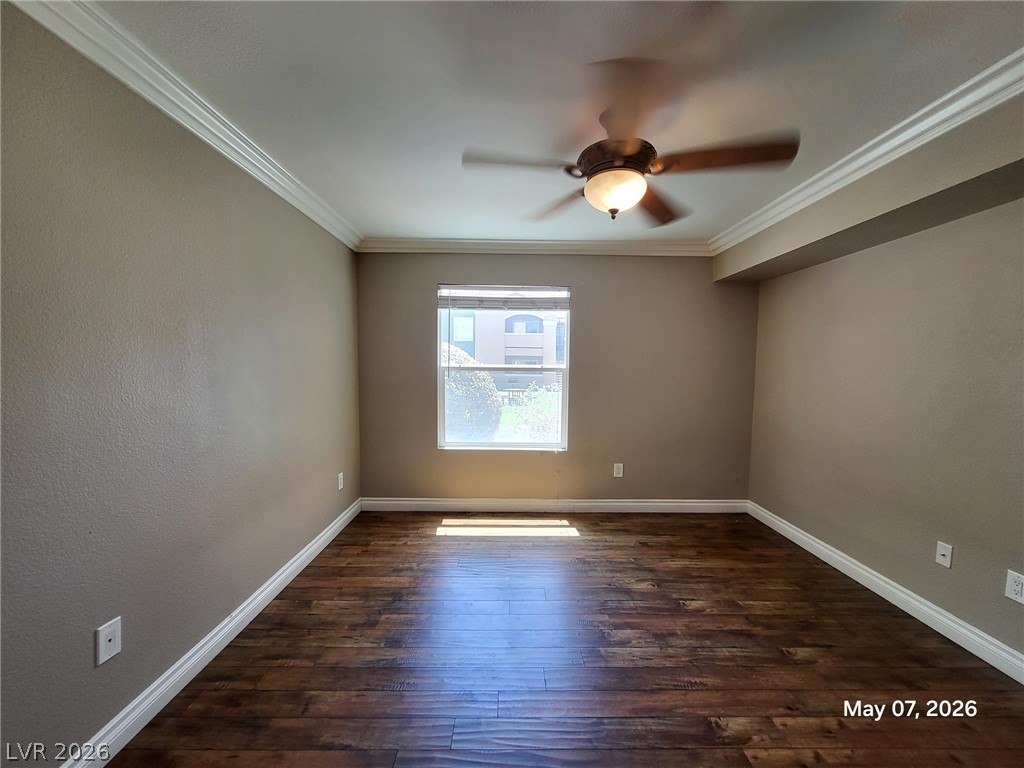 8101 West Flamingo Road, Unit 1160 Las Vegas, NV 89147 - Photo 10 of 18 This versatile room features warm flooring and elegant crown molding, ready for your personal touch.