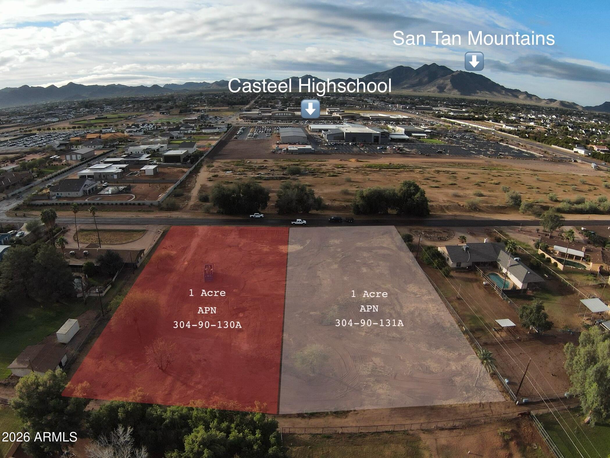 18538 East Cloud Road Queen Creek, AZ 85142 - Photo 4 of 4 Cloud Property Aerial