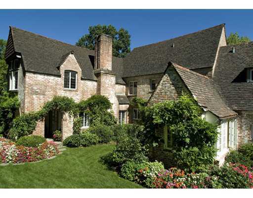 Undisclosed Address Greenwich, CT 06830 - Photo 8 of 10 a aerial view of a house with a yard