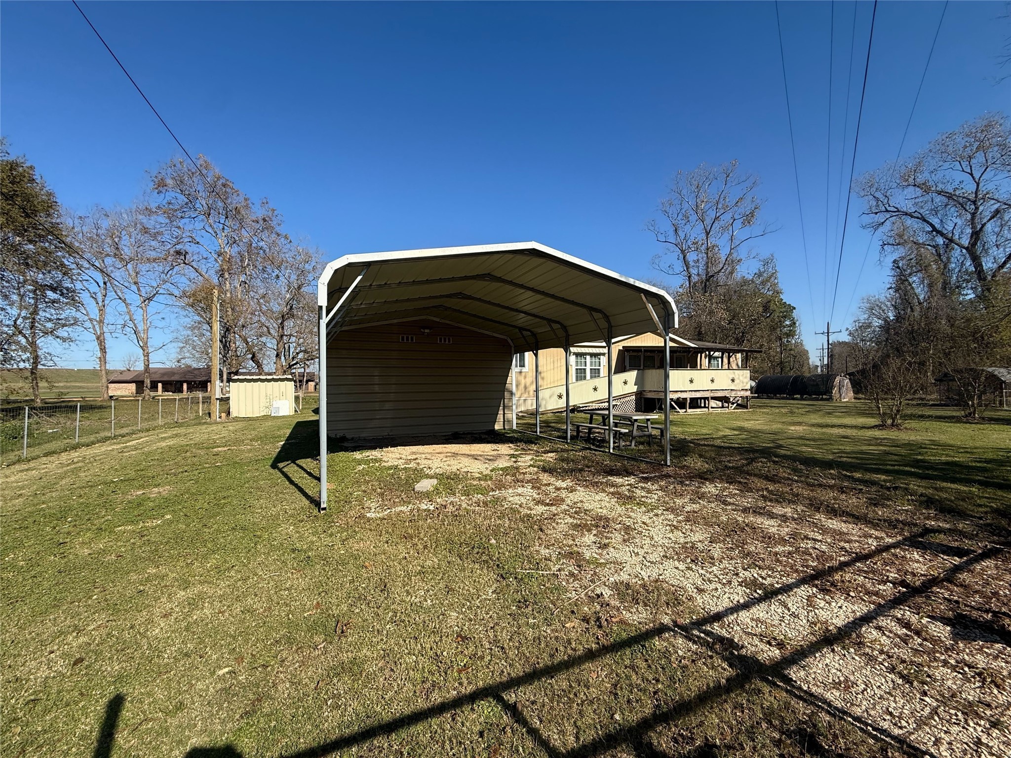 181 Janning Street Coldspring, TX 77331 - Photo 47 of 49 a view of a yard with an outdoor space