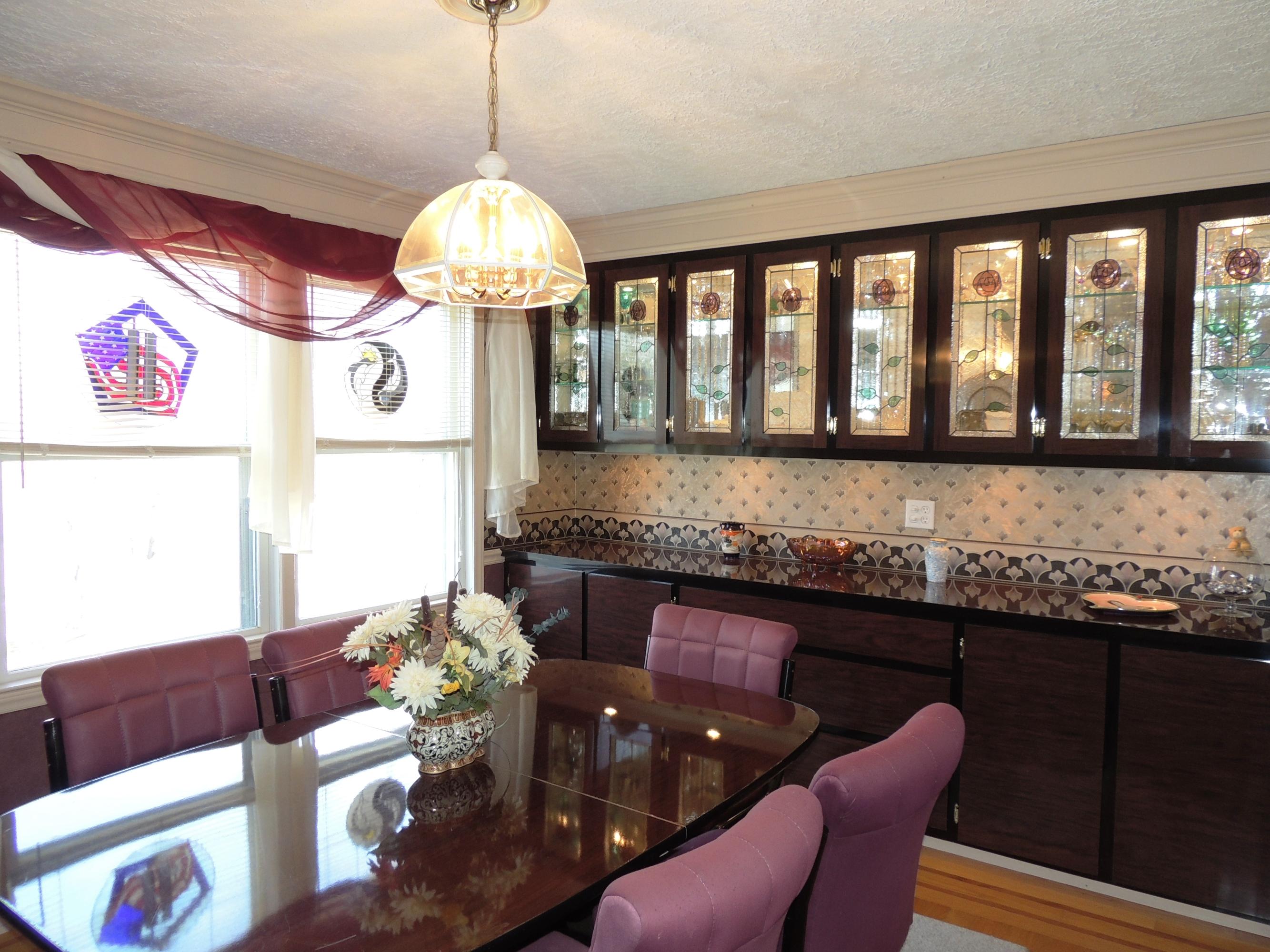 165 McNeil Mill Road Rocky Mount, VA 24151 - Photo 18 of 33 Dining Room with Built in Stained Glass