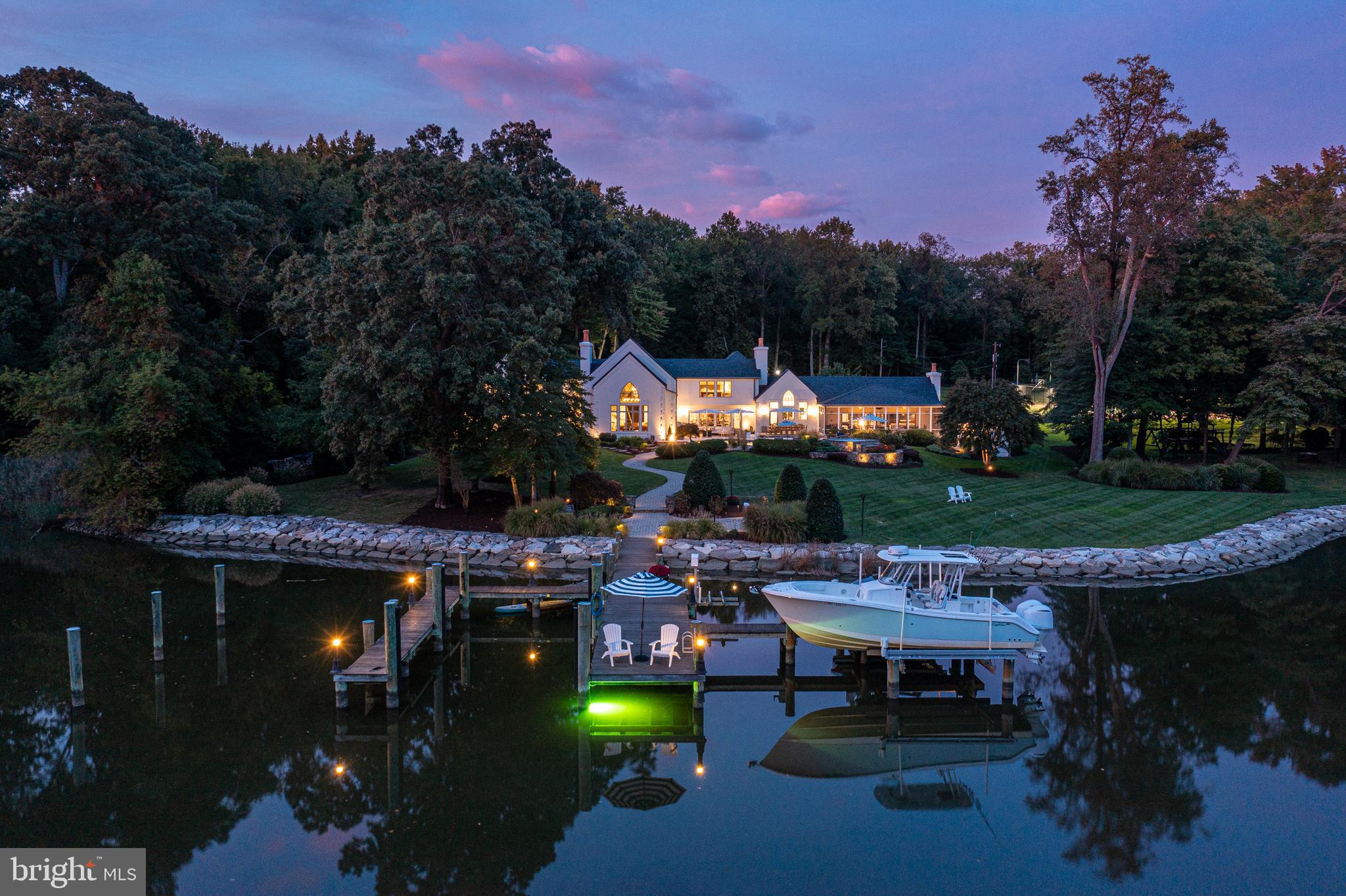 1524 Cedar Lane Farm Road Annapolis, MD 21409 - Photo 6 of 50 Beautiful exterior lighting