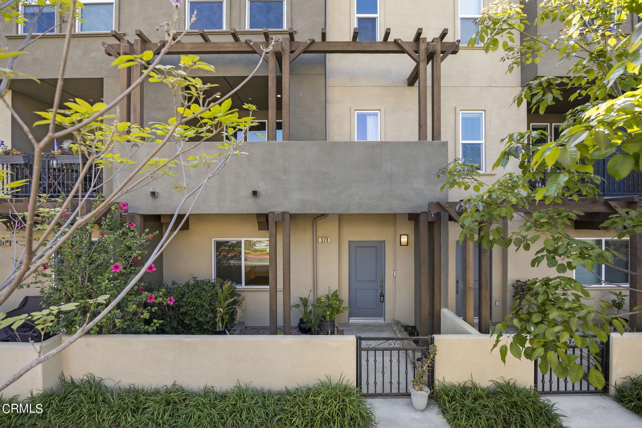 front view of a house with a street