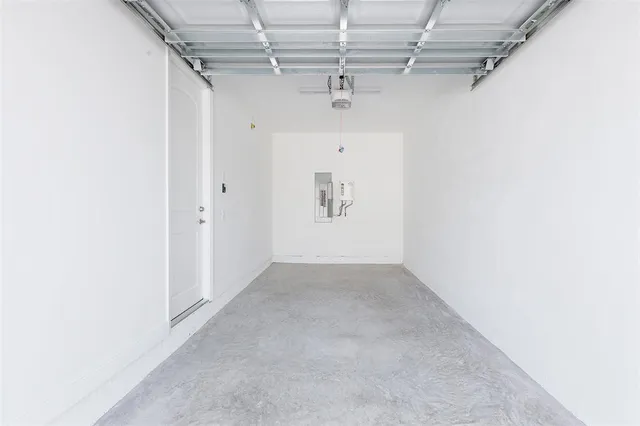 a view of a room with an empty space