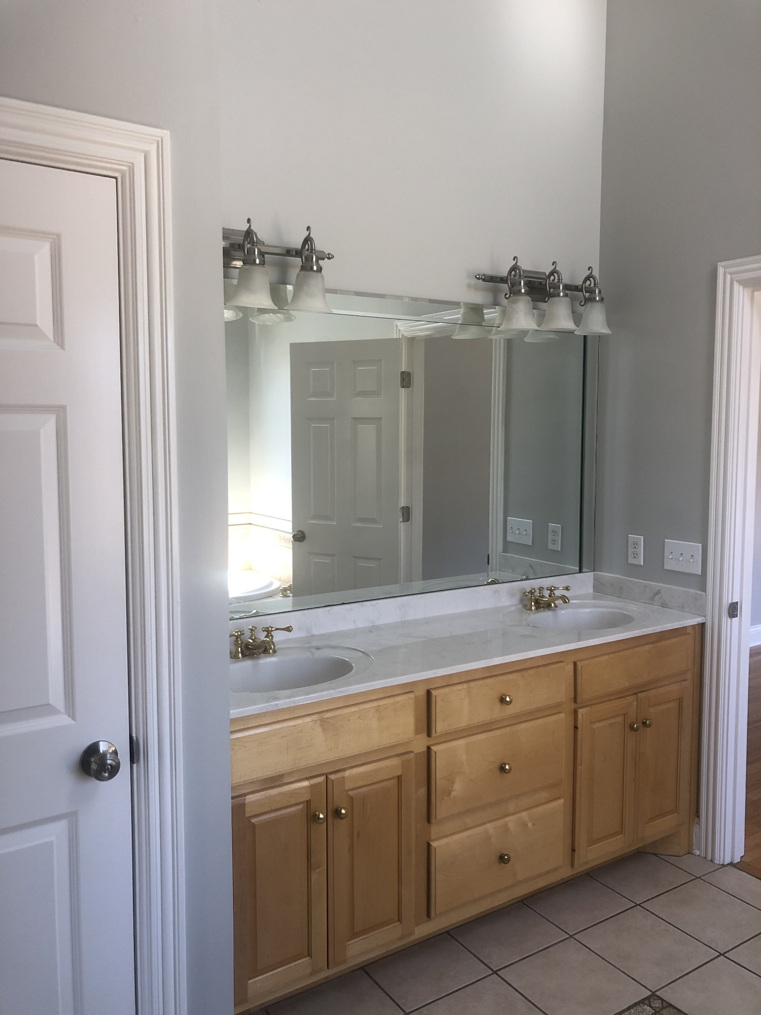 242 Ridgewater Way Mount Juliet, TN 37122 - Photo 17 of 24 a bathroom with a granite countertop sink double and mirror