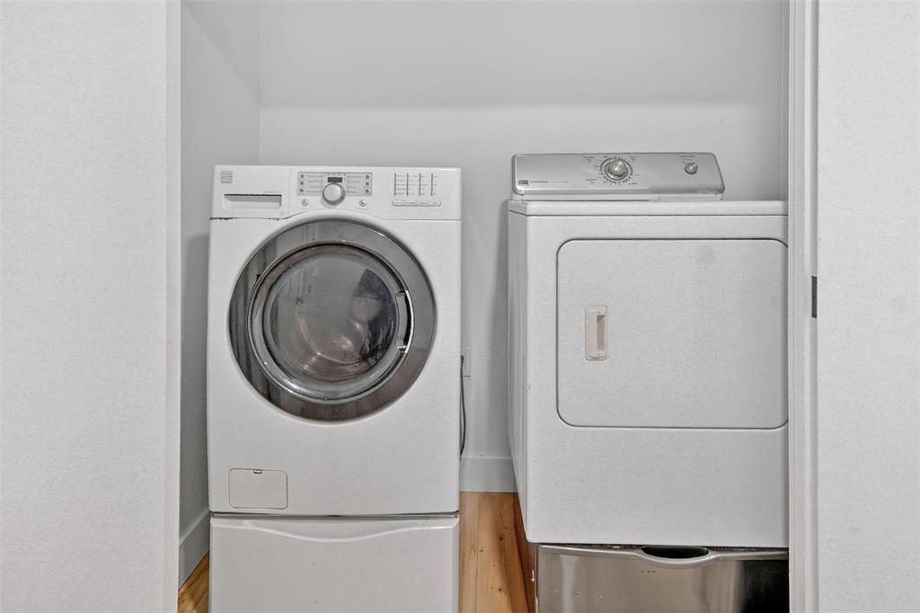 2218 Lynnhaven Road Fort Worth, TX 76103 - Photo 28 of 37 a utility room with dryer and washer