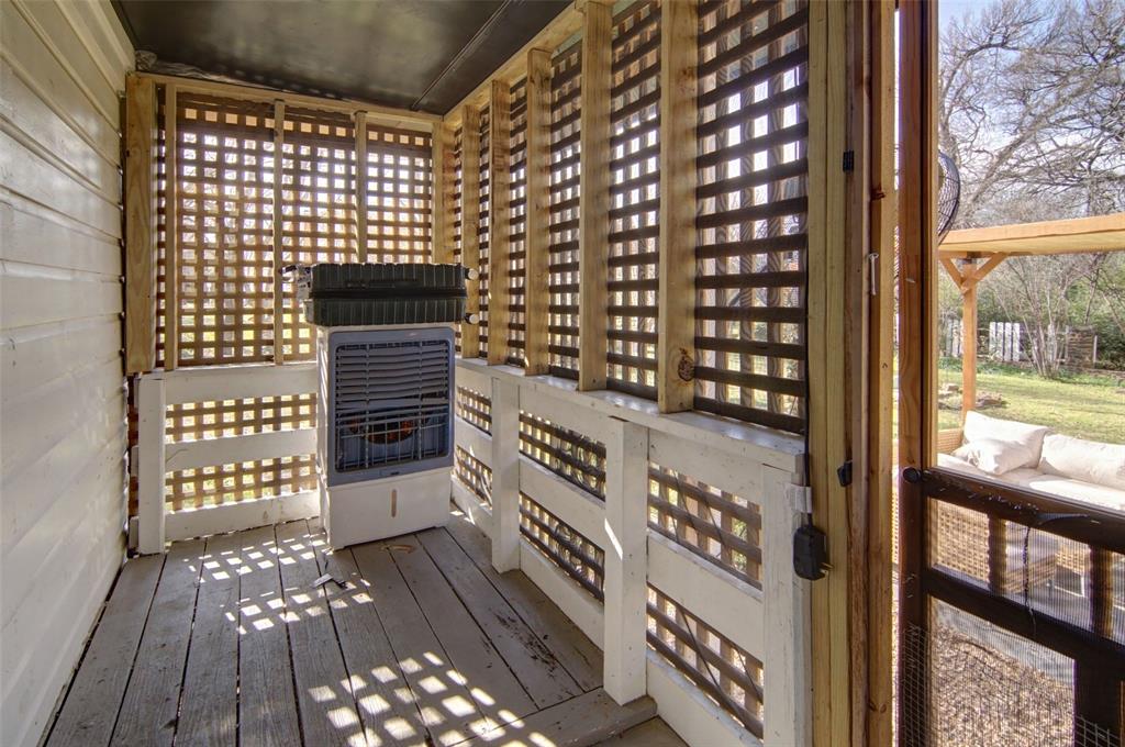 2218 Lynnhaven Road Fort Worth, TX 76103 - Photo 29 of 37 a view of balcony with wooden floor