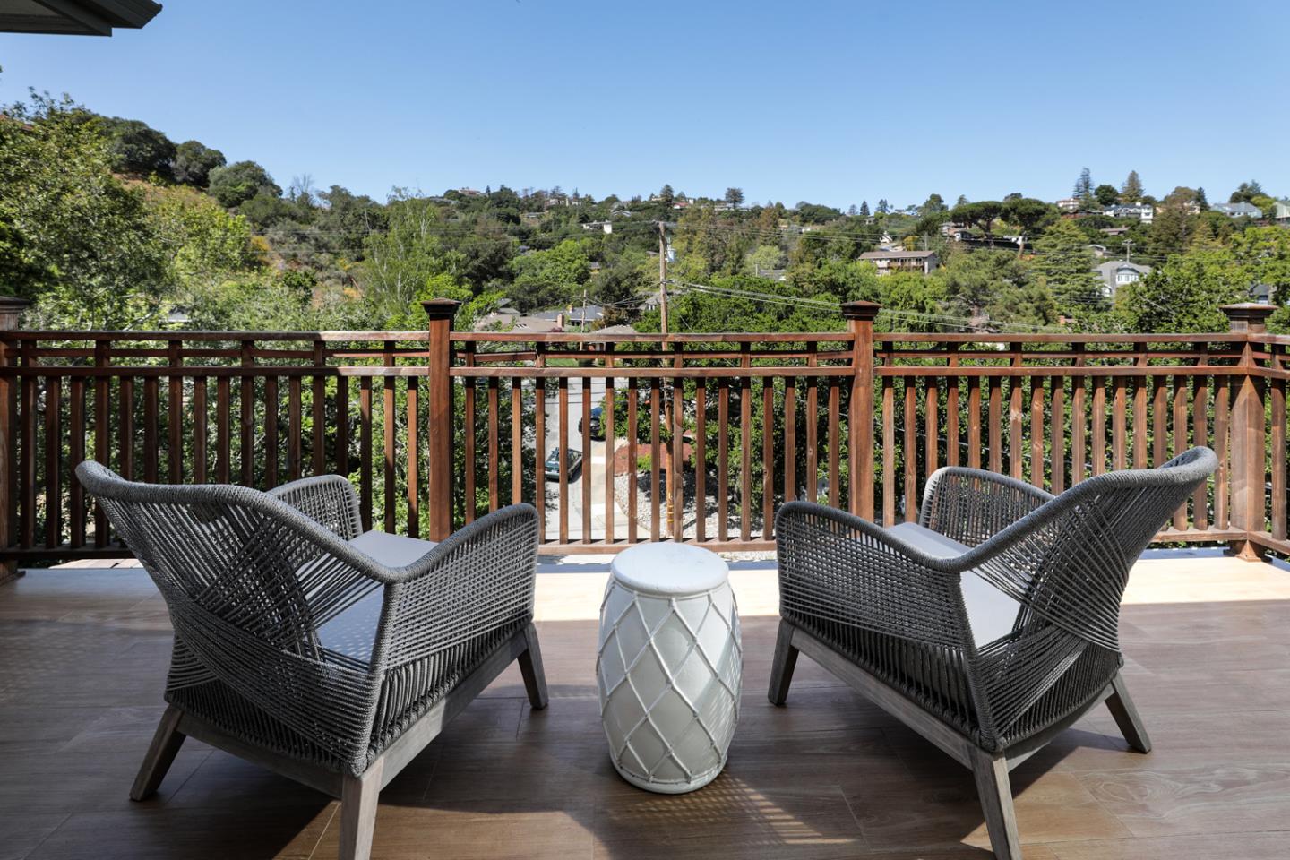 139 Windsor Drive San Carlos, CA 94070 - Photo 28 of 41 a roof deck with a couple of chairs