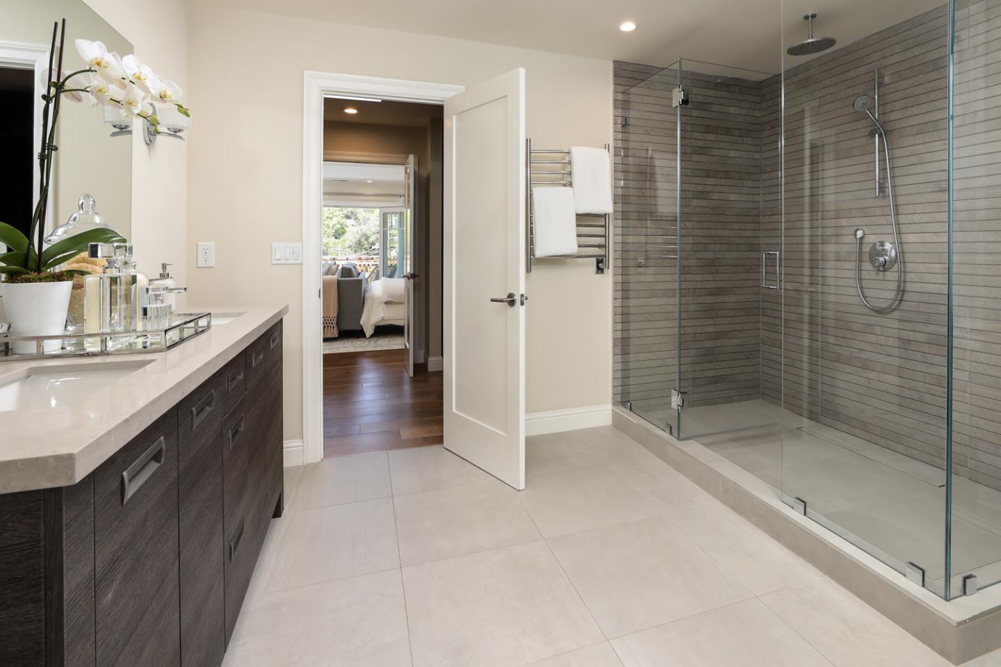 139 Windsor Drive San Carlos, CA 94070 - Photo 33 of 41 a bathroom with a shower and a sink