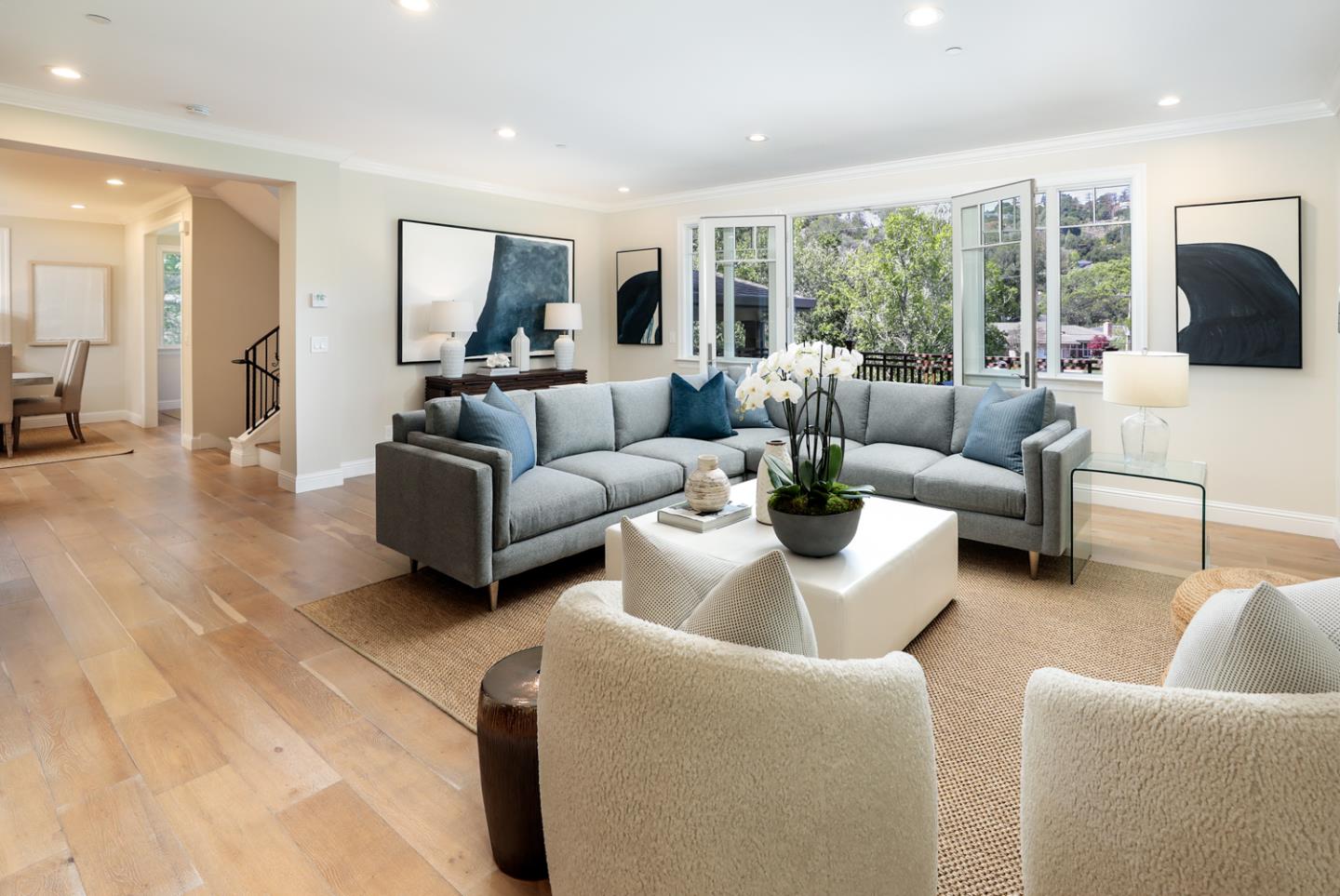 139 Windsor Drive San Carlos, CA 94070 - Photo 8 of 41 a living room with furniture and a large window