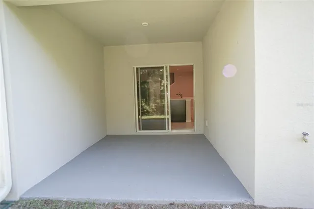 a view of a garden from a window