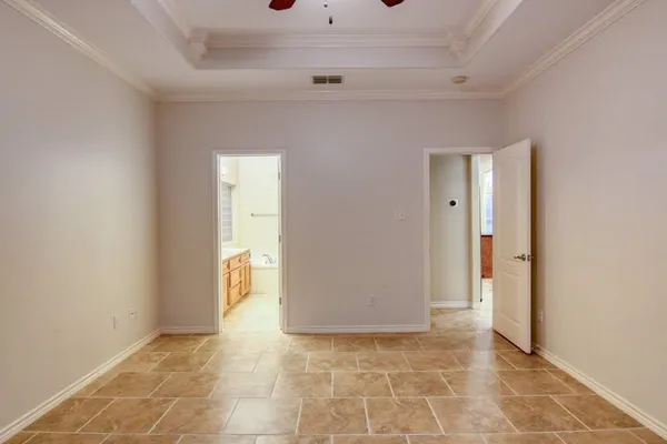 a view of an empty room