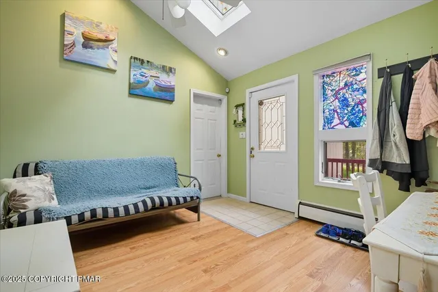 a front view of a house with entryway