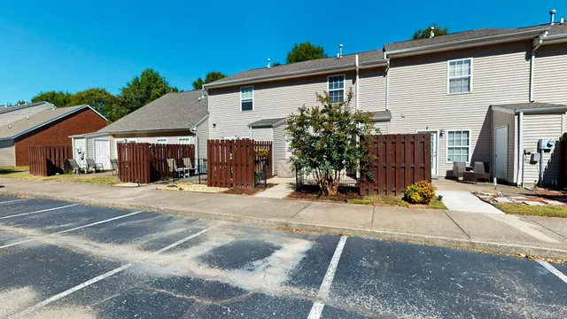 a view of a house with a patio