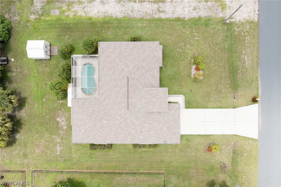 819 Rue Labeau Circle Fort Myers, FL 33913 - Photo 30 of 31 with aerial view of a house with a yard