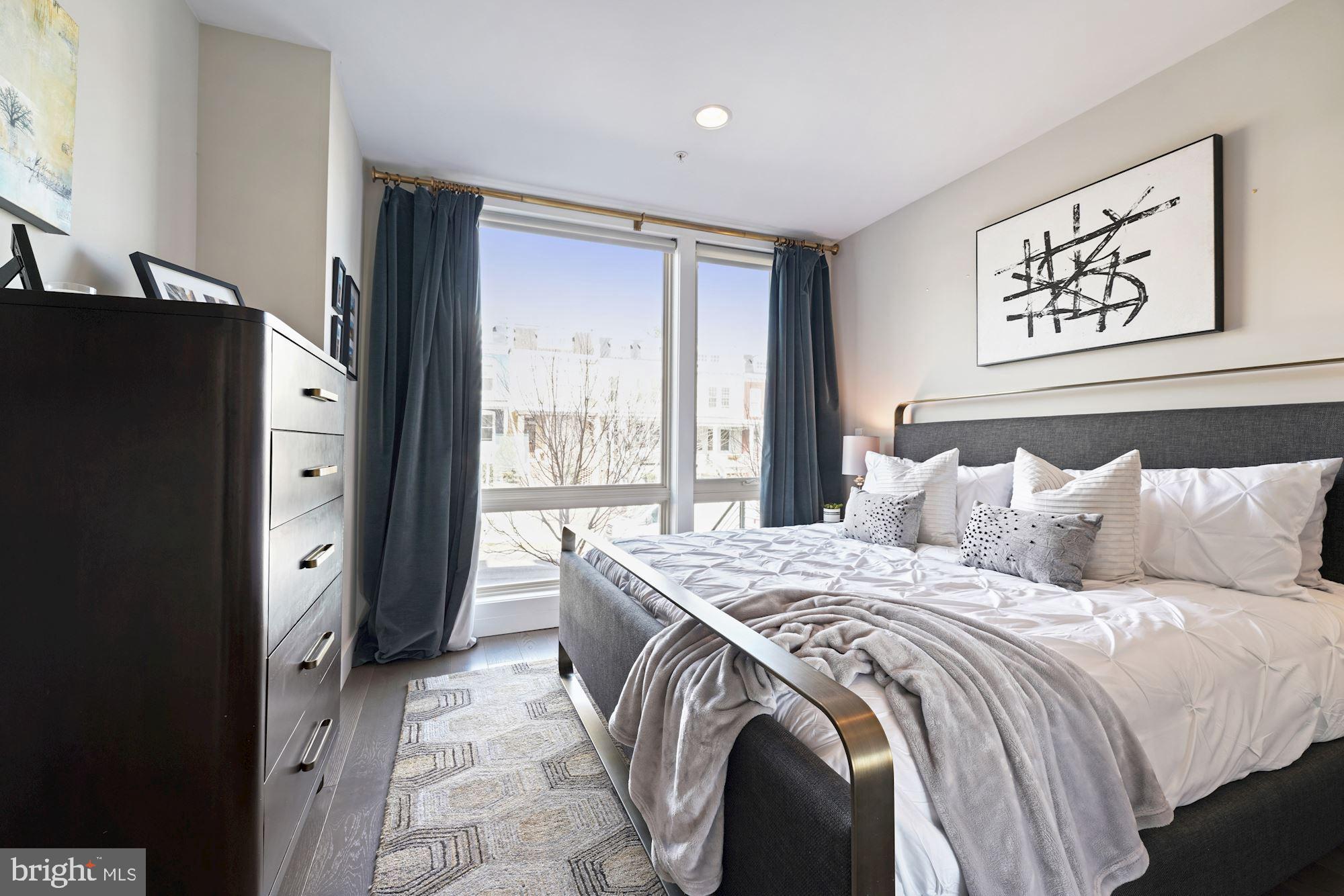 217 Randolph Place Northeast, Unit 1 Washington, DC 20002 - Photo 19 of 26 Floor to ceiling windows