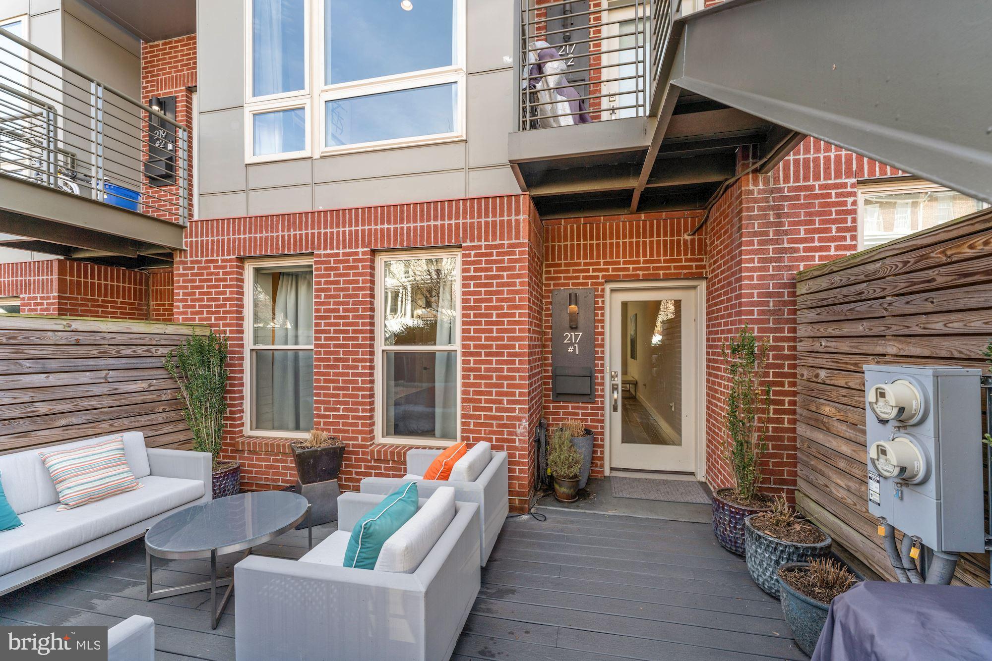 217 Randolph Place Northeast, Unit 1 Washington, DC 20002 - Photo 4 of 26 Front patio
