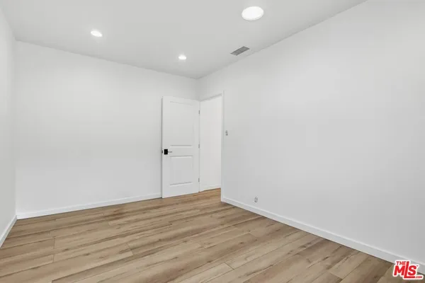 a view of small space with empty racks
