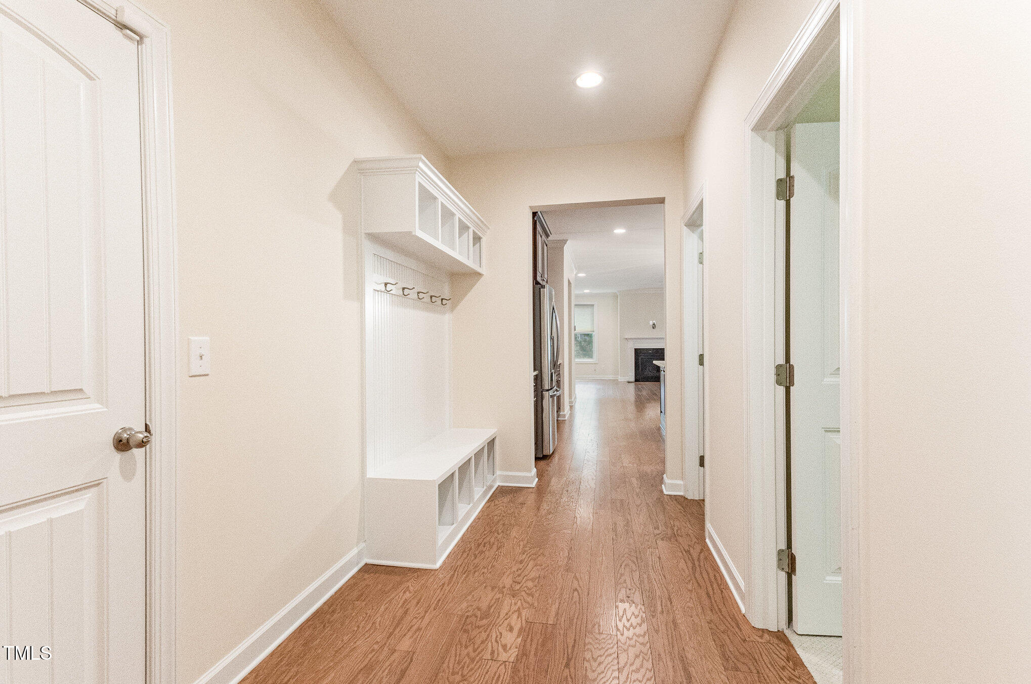 316 Matilda Place Cary, NC 27513 - Photo 30 of 69 a view of a hallway with wooden floor