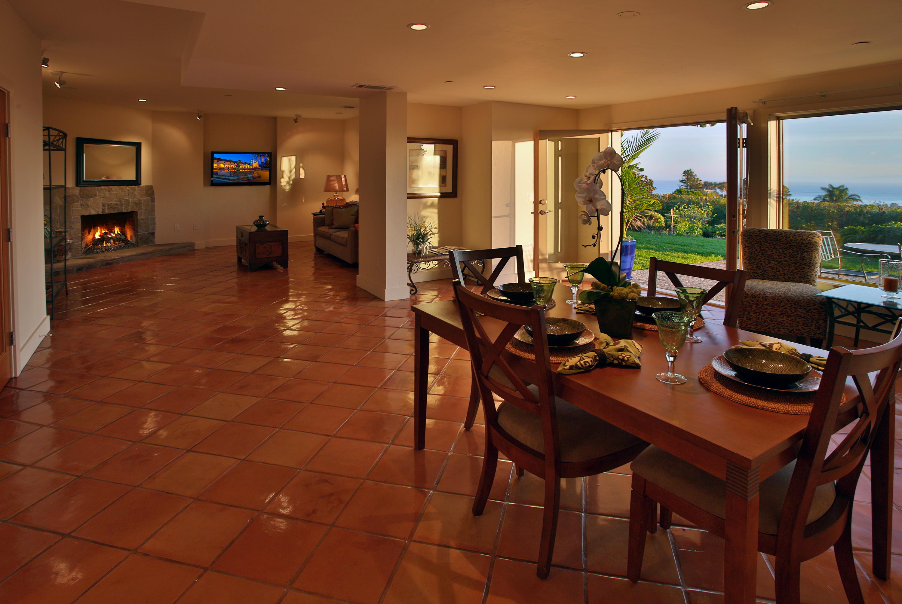 155 Cedar Lane Santa Barbara, CA 93108 - Photo 5 of 12 a view of a dining room with furniture window and outside view