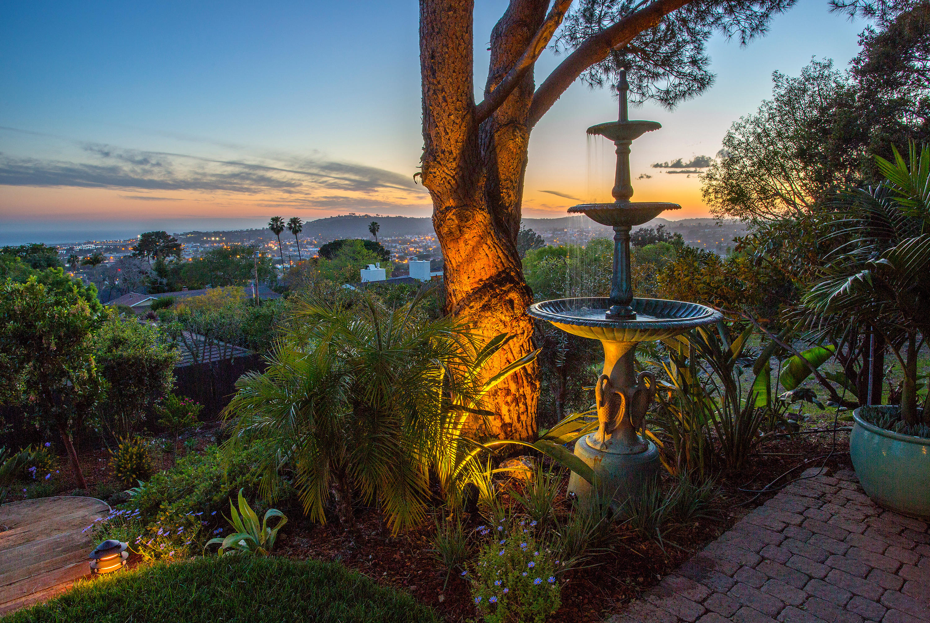 155 Cedar Lane Santa Barbara, CA 93108 - Photo 10 of 12 a view of a backyard of the house with a garden