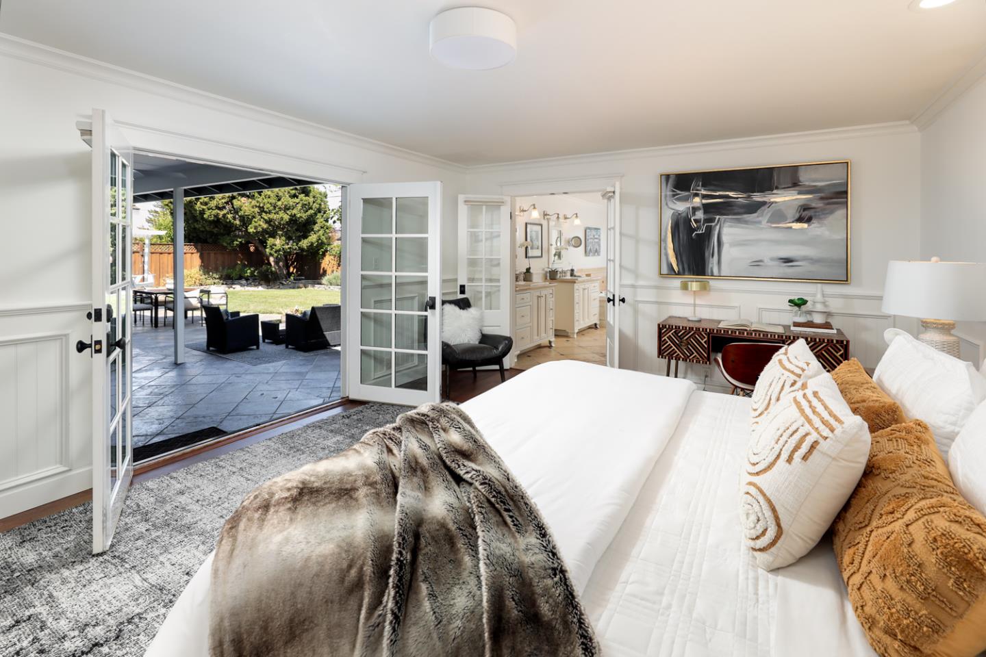 970 Gest Drive Mountain View, CA 94040 - Photo 40 of 53 a bed sitting in a bedroom and view of living room