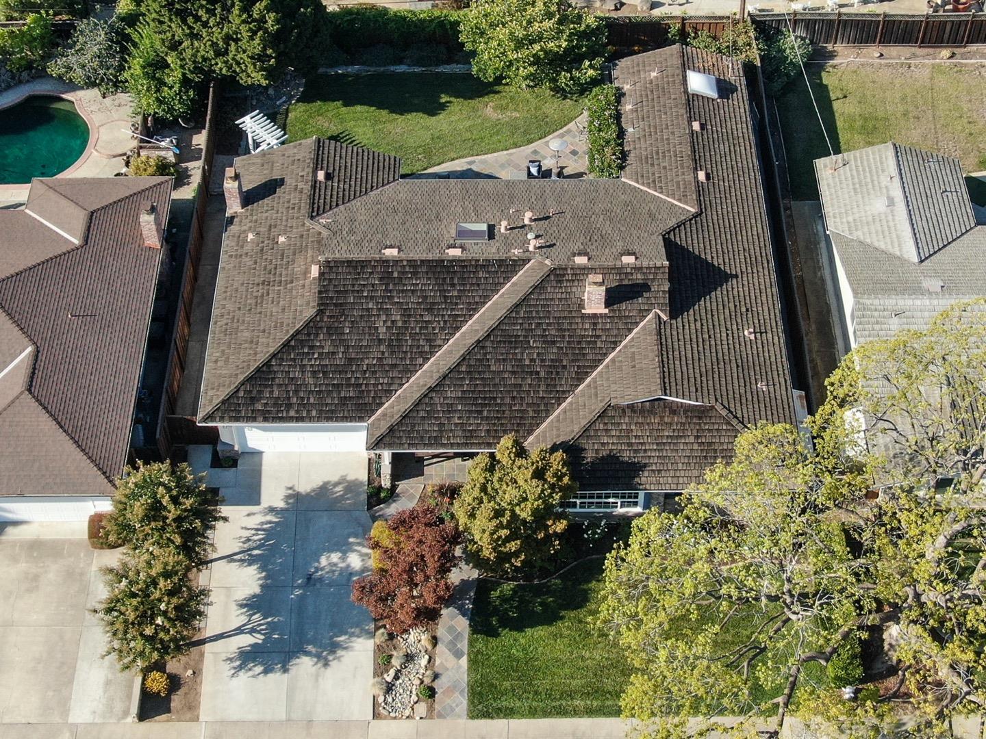 970 Gest Drive Mountain View, CA 94040 - Photo 46 of 53 an aerial view of a house with a yard