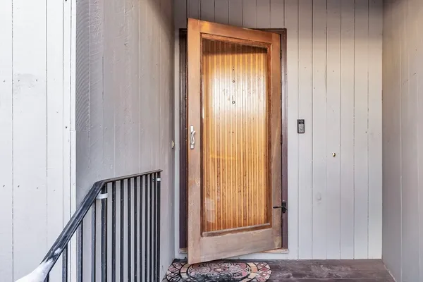 a view of a front door