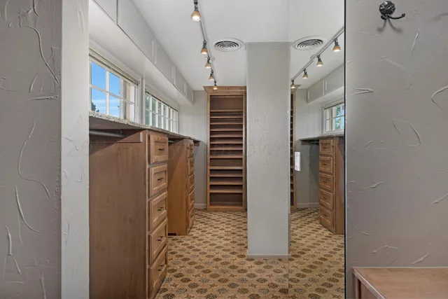 a view of hallway with stairs