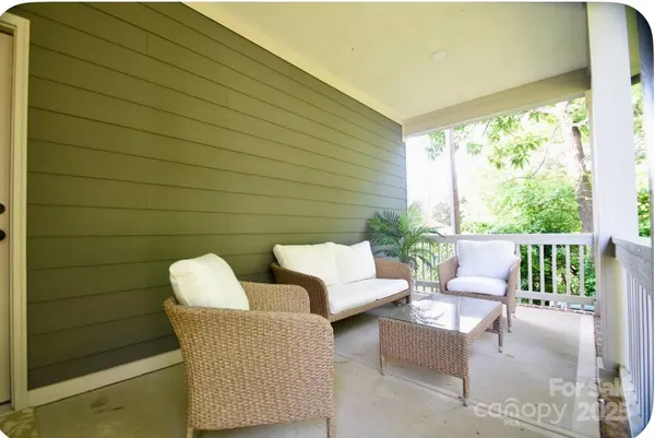 a outdoor living space with patio furniture