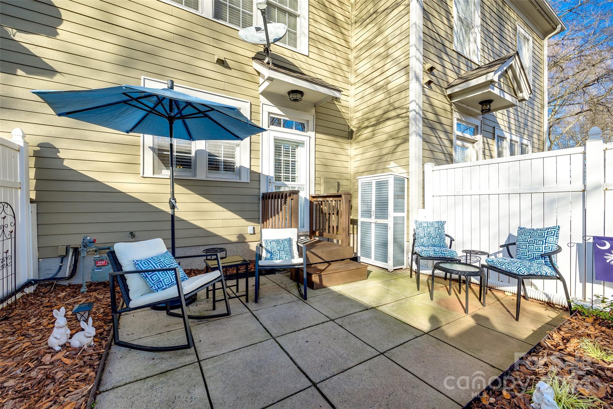 308 Elis Way Fort Mill, SC 29708 - Photo 23 of 29 a patio with a table and chairs under an umbrella
