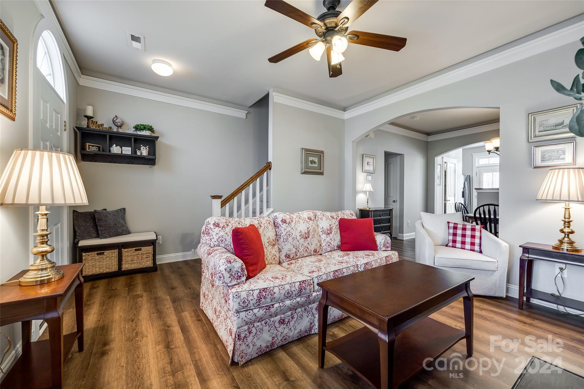 308 Elis Way Fort Mill, SC 29708 - Photo 5 of 29 a living room with furniture and a wooden floor