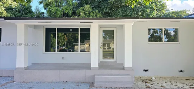 a front view of a house