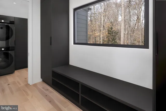 a bathroom with a sink and mirror