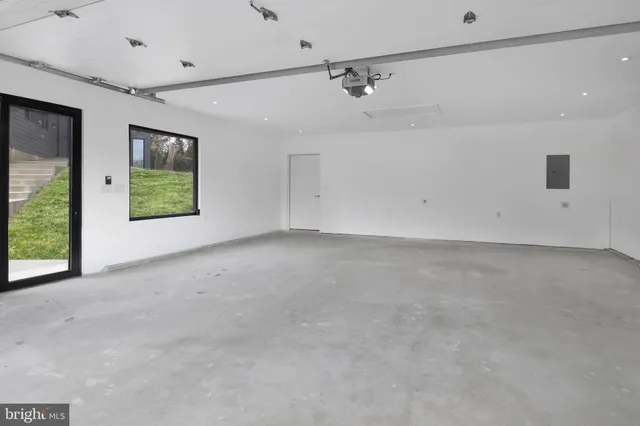 a view of a deck with a yard