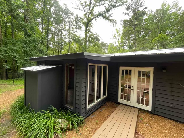 a view of a house with a window