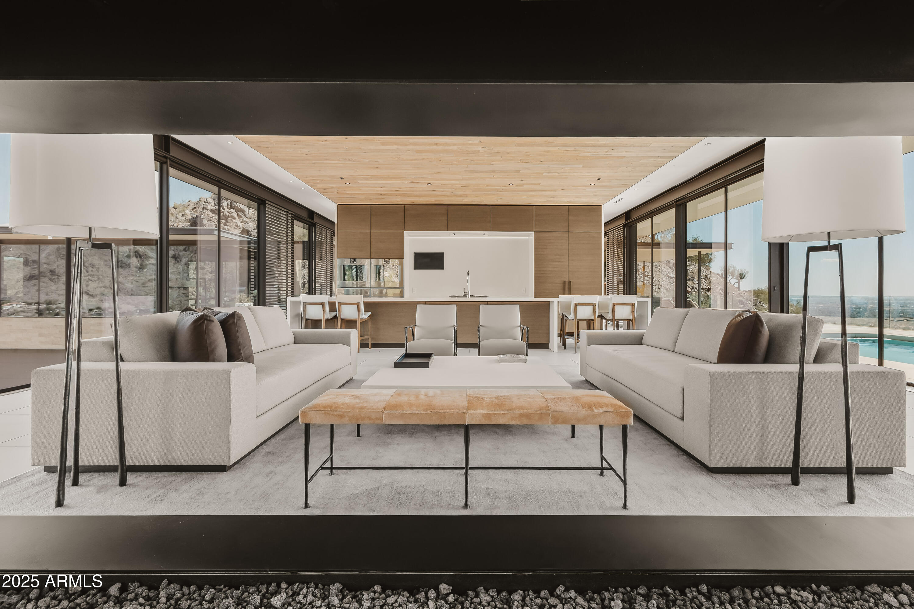 4301 East Upper Ridge Way Paradise Valley, AZ 85253 - Photo 4 of 53 a living room with furniture and a large window