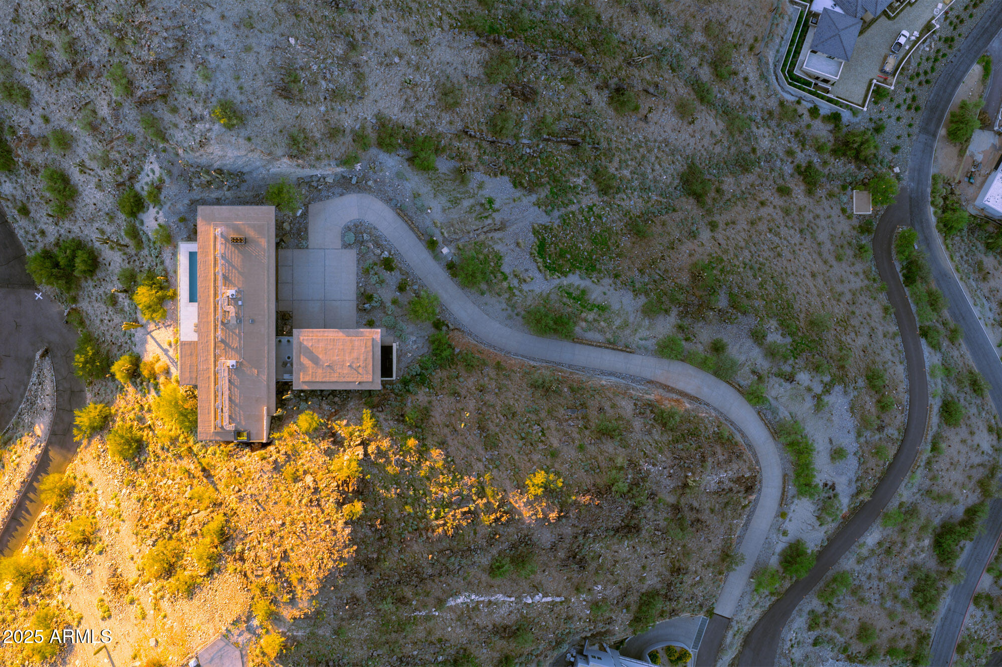 4301 East Upper Ridge Way Paradise Valley, AZ 85253 - Photo 53 of 53 an aerial view of a house with a yard