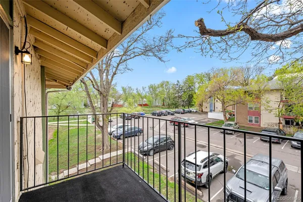 a view of a porch