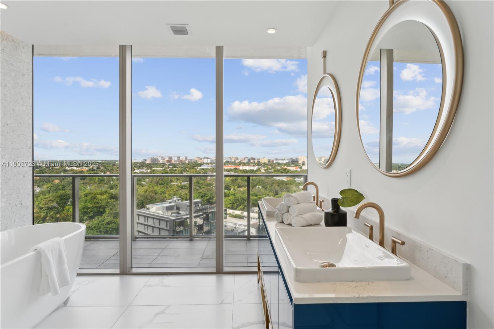 2678 Tigertail Avenue, Unit 1202 Miami, FL 33133 - Photo 10 of 20 a living room with a large window and a table