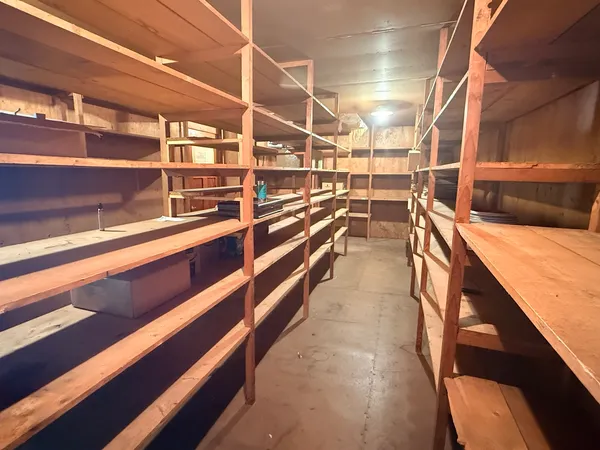 a view of storage and utility room