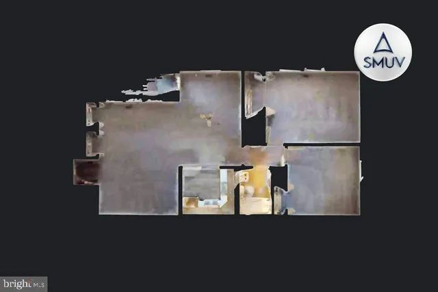 an aerial view of a dining table