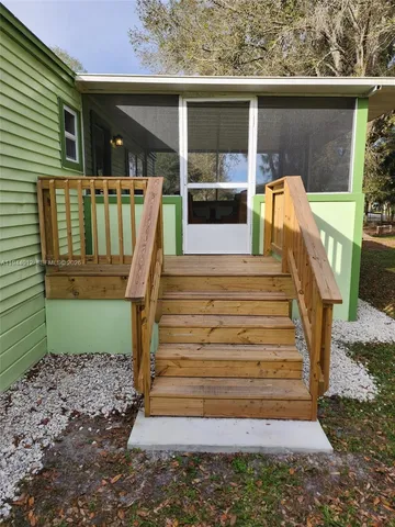 a view of outdoor space and deck