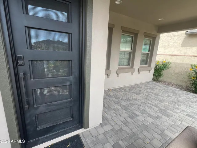 a view of an entryway door