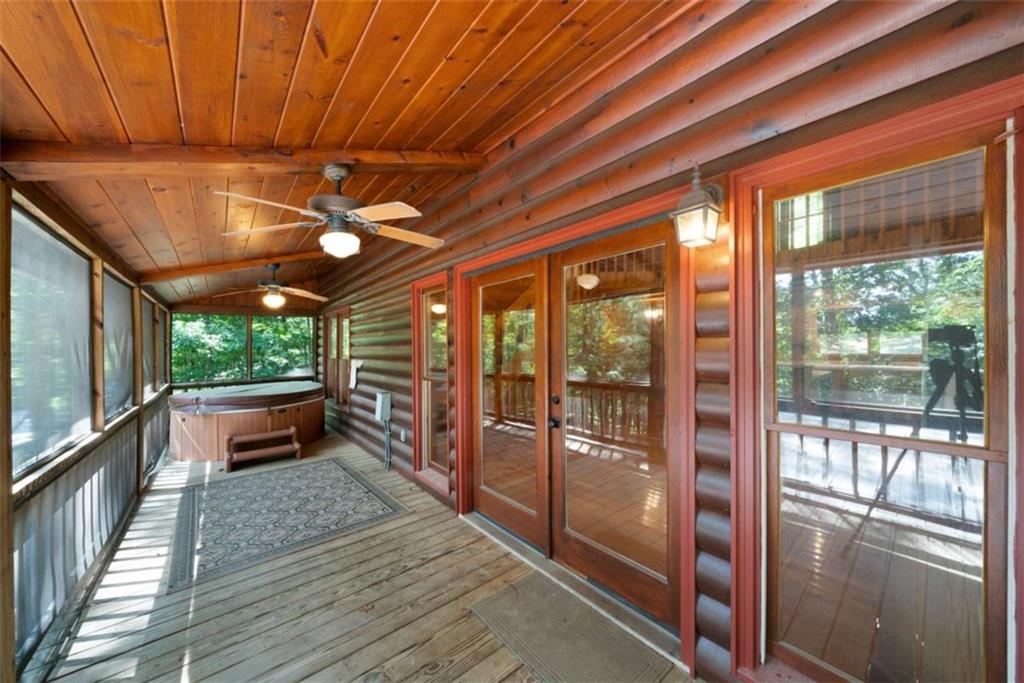 419 Blue Ridge Trail Morganton, GA 30560 - Photo 19 of 34 a outdoor space with wooden floor and outdoor space