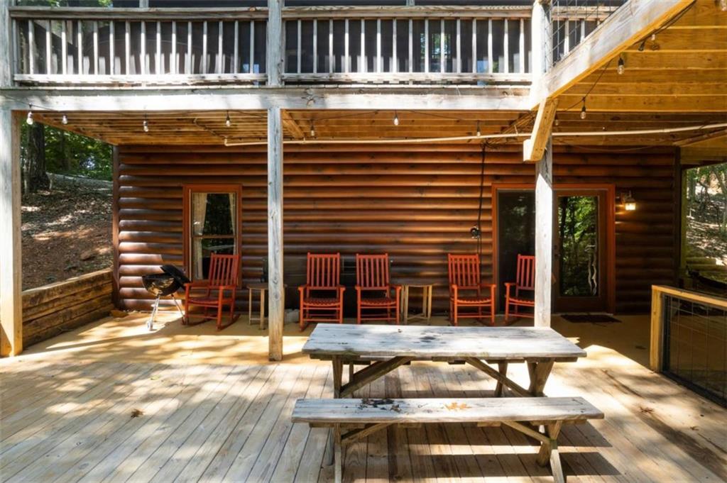 419 Blue Ridge Trail Morganton, GA 30560 - Photo 33 of 34 a view of house with outdoor seating