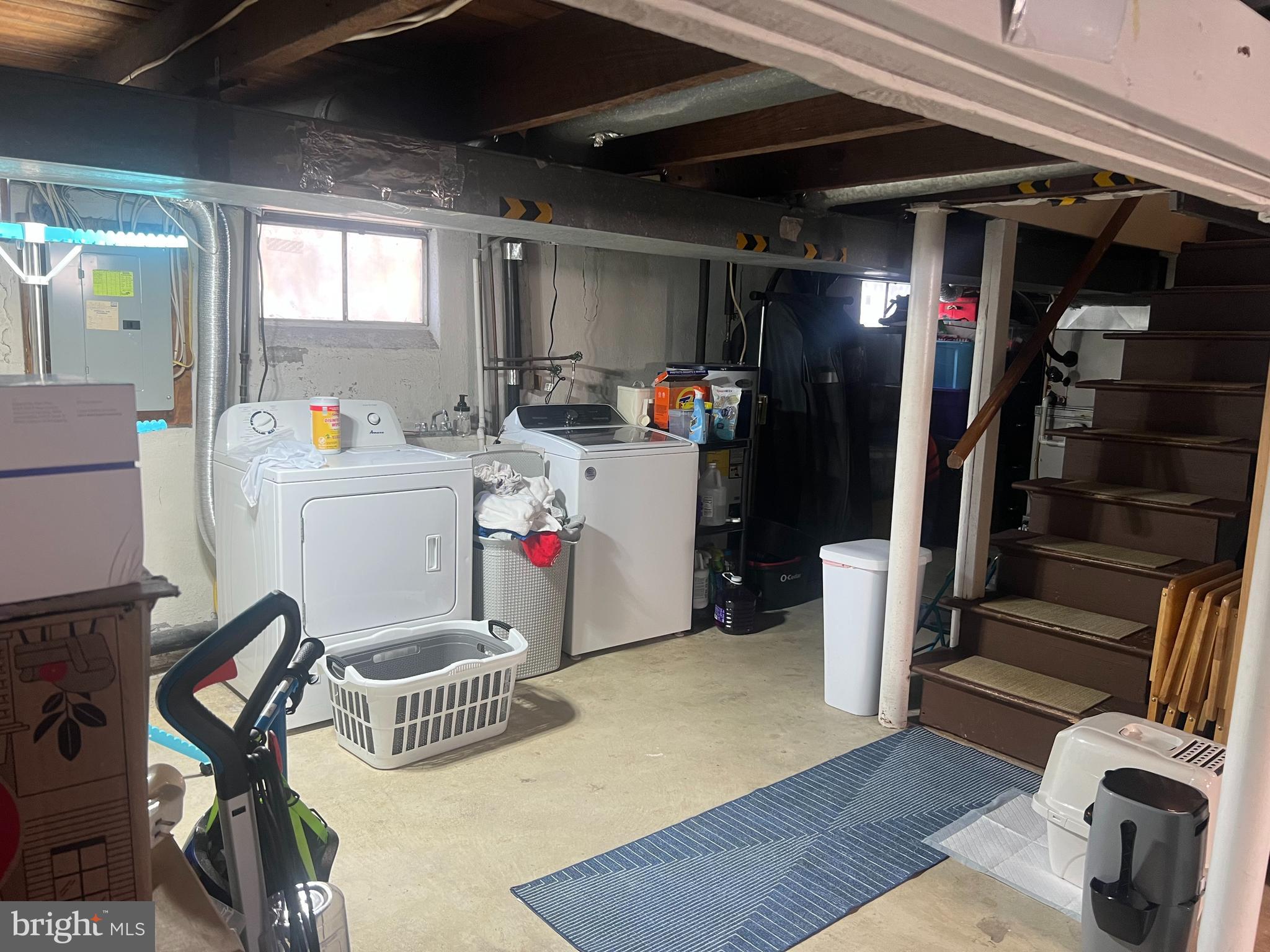 47 South Lippincott Avenue Maple Shade, NJ 08052 - Photo 20 of 24 a storage room with washer and dryer