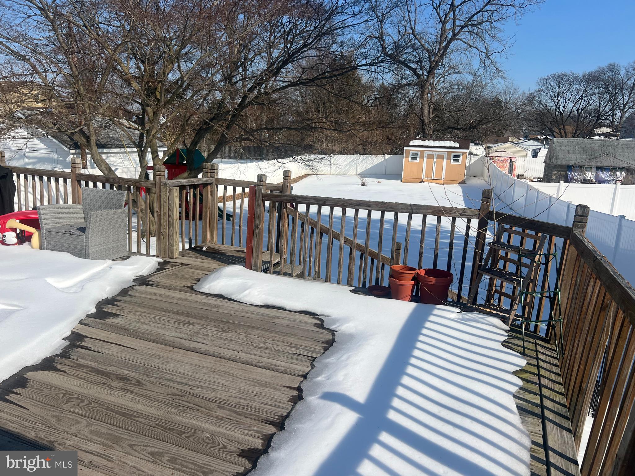 47 South Lippincott Avenue Maple Shade, NJ 08052 - Photo 24 of 24 a view of a wooden deck with a patio