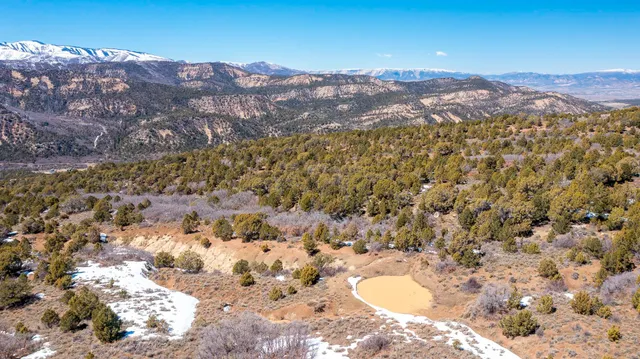 a view of city and mountain